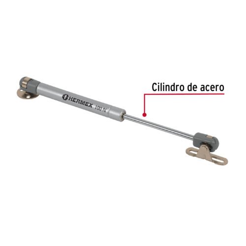 420033 42003 - Pistón a gas con capacidad de 100 N / 10 kg, HERMEX