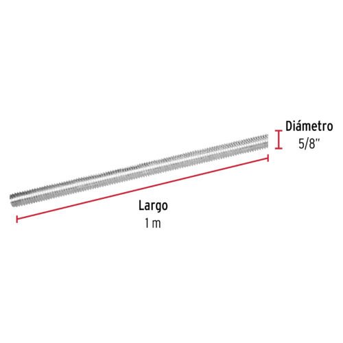 42416 - Varilla roscada de 1 m x 5/8", FIERO