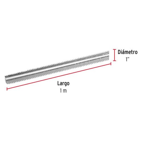 42419 - Varilla roscada de 1 m x 1", FIERO
