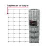 42859 - Rollo malla borreguera, 1m x 50m acero galvanizado, 23kg