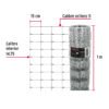 42859 - Rollo malla borreguera, 1m x 50m acero galvanizado, 23kg