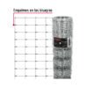 42860 - Rollo malla borreguera, 1.2m x 50m acero galvanizado, 26kg