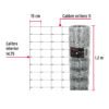 42860 - Rollo malla borreguera, 1.2m x 50m acero galvanizado, 26kg