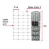 42861 - Rollo malla borreguera, 1.4m x 50m acero galvanizado, 28kg