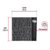 43004 - Rollo de toldo sombra 80% de 25 m x 1.85 m, FIERO
