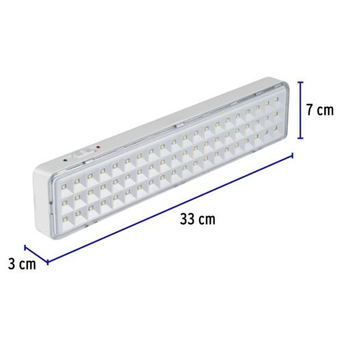 430082 43008 - Lámpara de emergencia de 60 Leds 300 lm recargable, Volteck