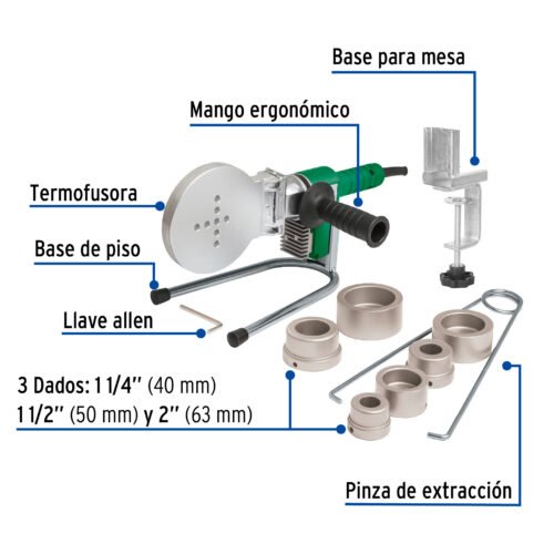 43011 - Termofusora de 1000 W para PPR, Foset