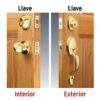 43020 - Jaladera y perilla, Lugo llave-llave, LB, HERMEX