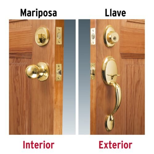 43021 - Jaladera y perilla, Lugo llave-mariposa, LB, HERMEX