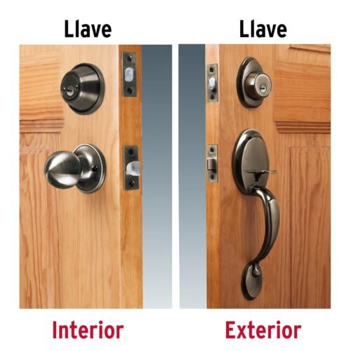 43022 - Jaladera y perilla, Lugo llave-llave, LA, HERMEX