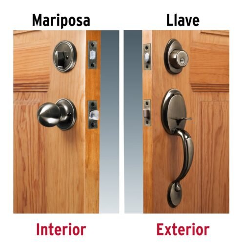 43023 - Jaladera y perilla, Lugo llave-mariposa, LA, HERMEX