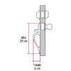 430244 43024 - Jaladera y perilla, Lugo llave-llave, cromo mate, HERMEX