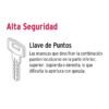 43026 - Doble jaladera y perilla, Lugo mariposa, LB, HERMEX