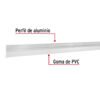 430301 43030 - Guardapolvo fijo de 100 cm, aluminio, HERMEX