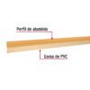 430361 43036 - Guardapolvo fijo de 120 cm, dorado, HERMEX