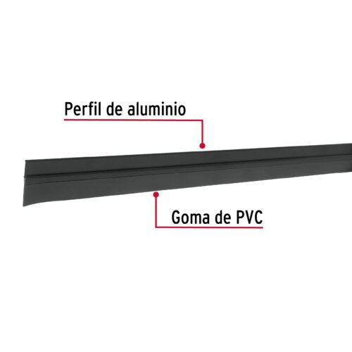 430371 43037 - Guardapolvo fijo de 120 cm, negro, HERMEX