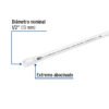 43038 - Tubo de 1/2" PVC hidráulico cédula 40, 3m, 0.7kg, FOSET