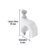 430423 43042 - Bolsa con 500 grapas blancas de 8 mm para cable redondo