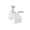 430451 43045 - Bolsa con 500 grapas blancas de 5 X 8.5 mm para cable plano