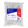 430453 43045 - Bolsa con 500 grapas blancas de 5 X 8.5 mm para cable plano