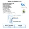 43051 - Calentador instantáneo, 13L, 3 servicios, gas LP, Foset