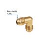 43070 - Codo unión a 90° de latón de 3/8 x 3/8", Foset