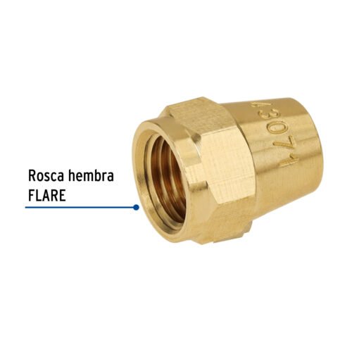 43071 - Tuerca cónica de latón 1/4", Foset