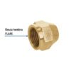 430721 43072 - Tuerca cónica reducida de latón 3/8" x 5/16", Foset