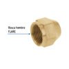 43073 - Tuerca cónica reducida de latón 1/2" x 3/8", Foset