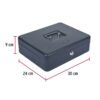 430764 43076 - Caja para dinero, 30 cm, HERMEX