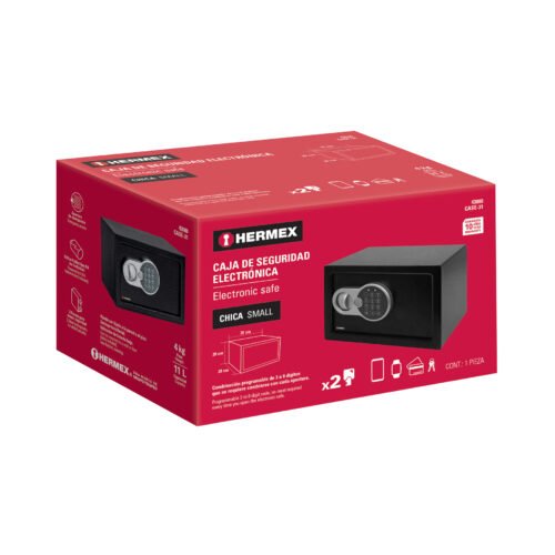 430804 43080 - Caja de seguridad electrónica, chica, HERMEX