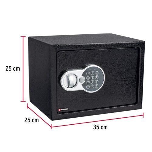 43081 - Caja de seguridad electrónica, mediana, HERMEX