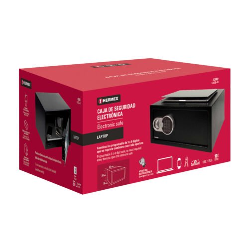43082 - Caja de seguridad electrónica, Laptop, HERMEX