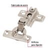 43158 - Bolsa c/2 bisagras bidimensionales de 95° cobertura interna