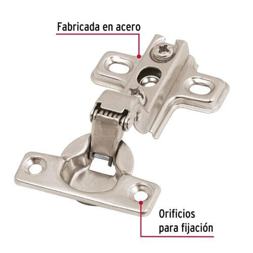 43158 - Bolsa c/2 bisagras bidimensionales de 95° cobertura interna