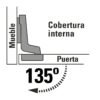 43162 - Bolsa c/2 bisagras bidimensionales de 135° cobertura interna