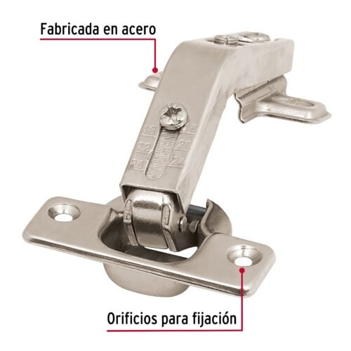 43162 - Bolsa c/2 bisagras bidimensionales de 135° cobertura interna