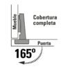431631 43163 - Bolsa c/2 bisagras bidimensionales de 165°cobertura completa