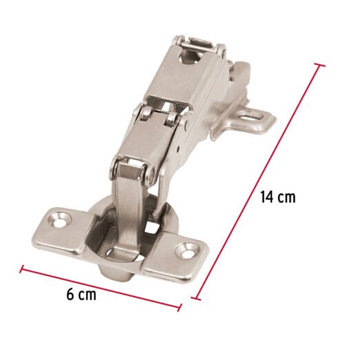 431633 43163 - Bolsa c/2 bisagras bidimensionales de 165°cobertura completa
