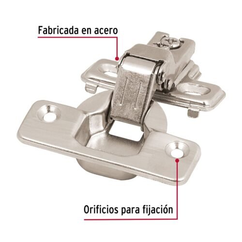 431642 43164 - Bolsa c/2 bisagras bidimensionales de brazo corto,c completa