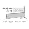 431811 43181 - Bisagra de piso doble acción, acero cromado, HERMEX