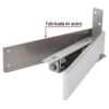 431813 43181 - Bisagra de piso doble acción, acero cromado, HERMEX