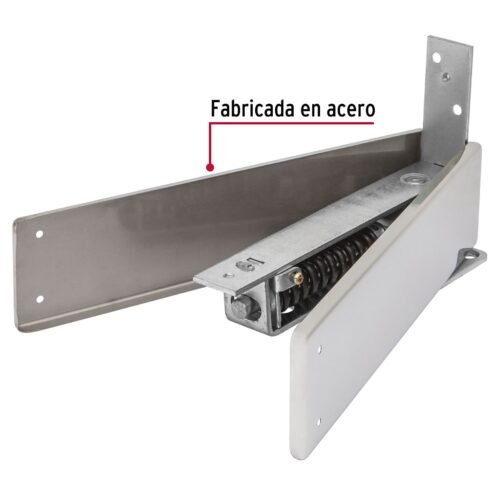 431813 43181 - Bisagra de piso doble acción, acero cromado, HERMEX