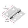 43185 - Bisagra rectangular 1" acero pulido, HERMEX