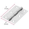 43189 - Bisagra rectangular 3" acero pulido, HERMEX