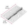 43190 - Bisagra rectangular 3-1/2" acero pulido, HERMEX