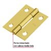 431931 43193 - Bisagra rectangular 1-1/2" acero latonado, HERMEX