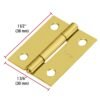 431932 43193 - Bisagra rectangular 1-1/2" acero latonado, HERMEX