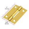 43194 - Bisagra rectangular 2" acero latonado, HERMEX