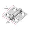 431992 43199 - Bisagra rectangular 1" acero inoxidable, HERMEX